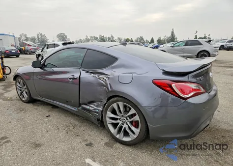 2016 Hyundai Genesis Coupe 3.8 R-Spec из США, поврежденный, VIN KMHHU6KJ9GU134472